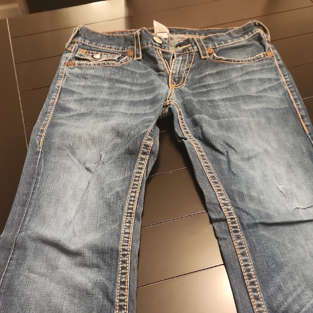 TRUE RELIGION Jeans with Contrast Stitching